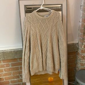 Cable knit sweater